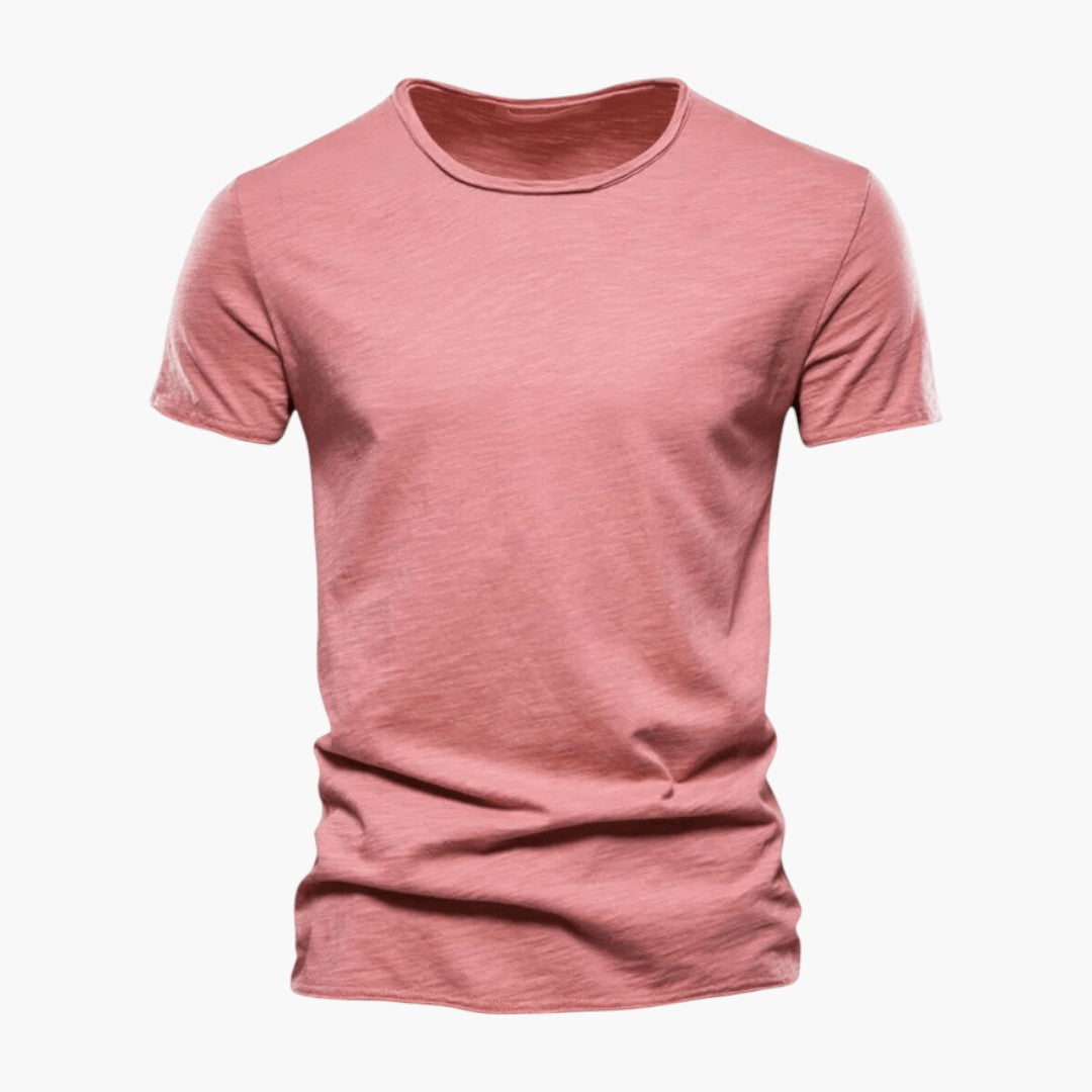 T shirt Homme avec Manches Courtes et Col Rond