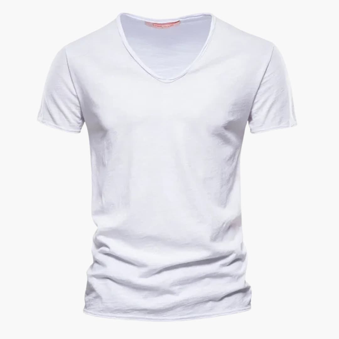 T shirt homme avec col rond et manches courtes