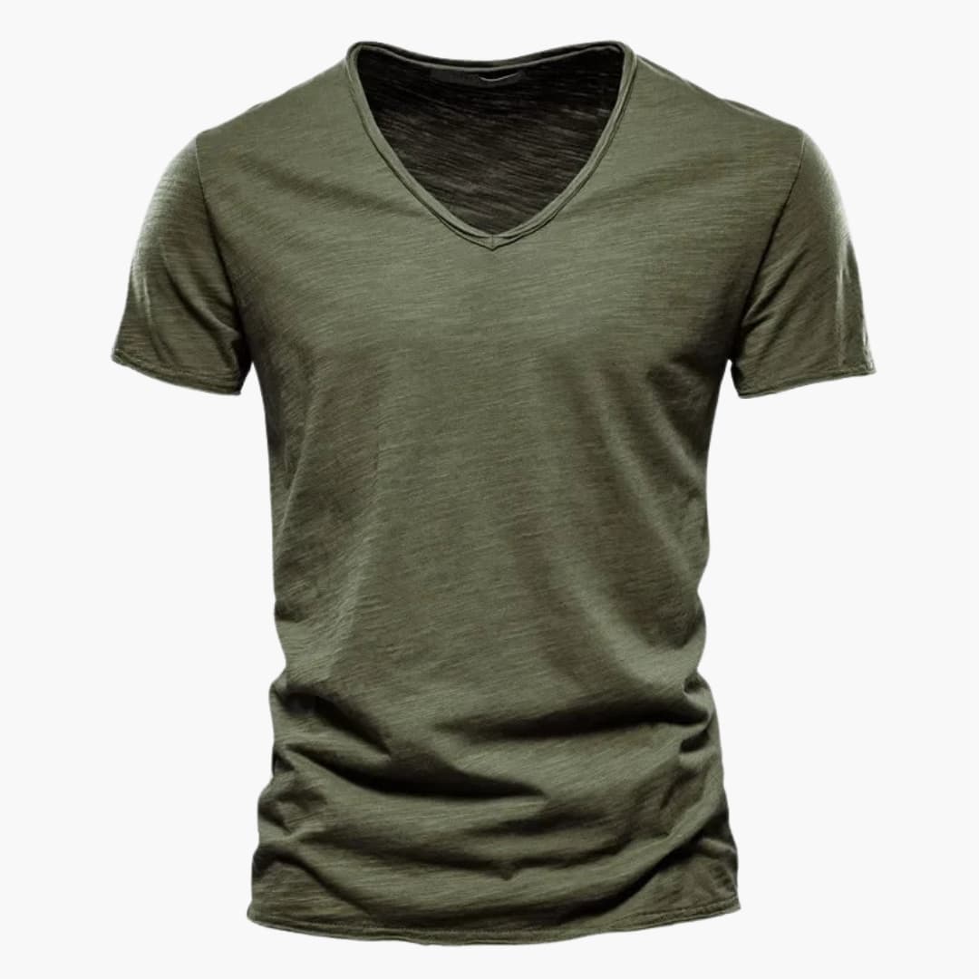 T shirt homme avec col rond et manches courtes
