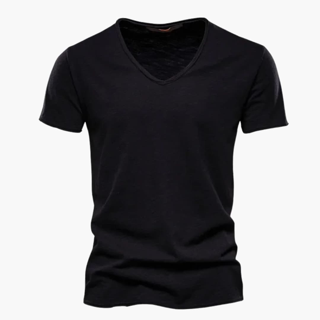 T shirt homme avec col rond et manches courtes
