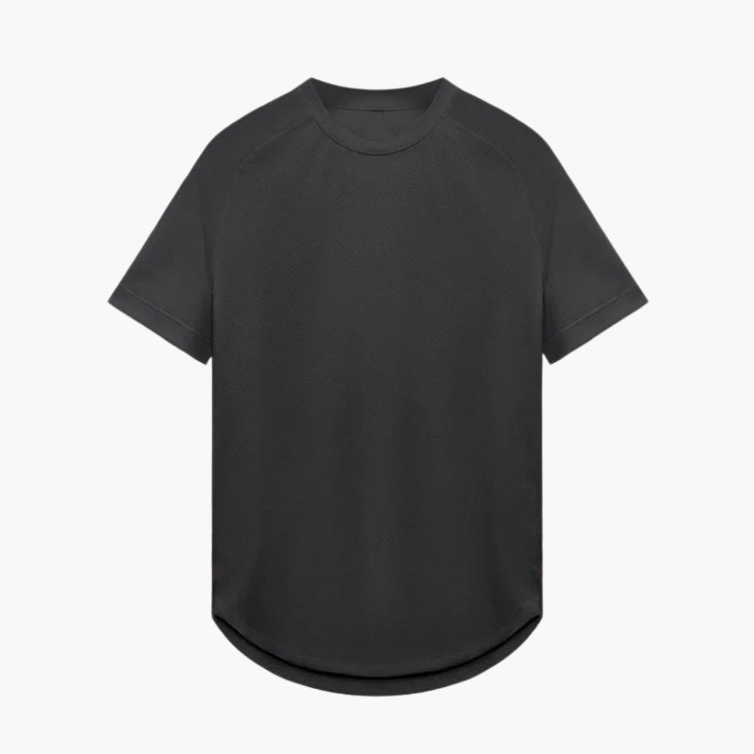 T-shirt uomo con collo rotondo e maniche raglan
