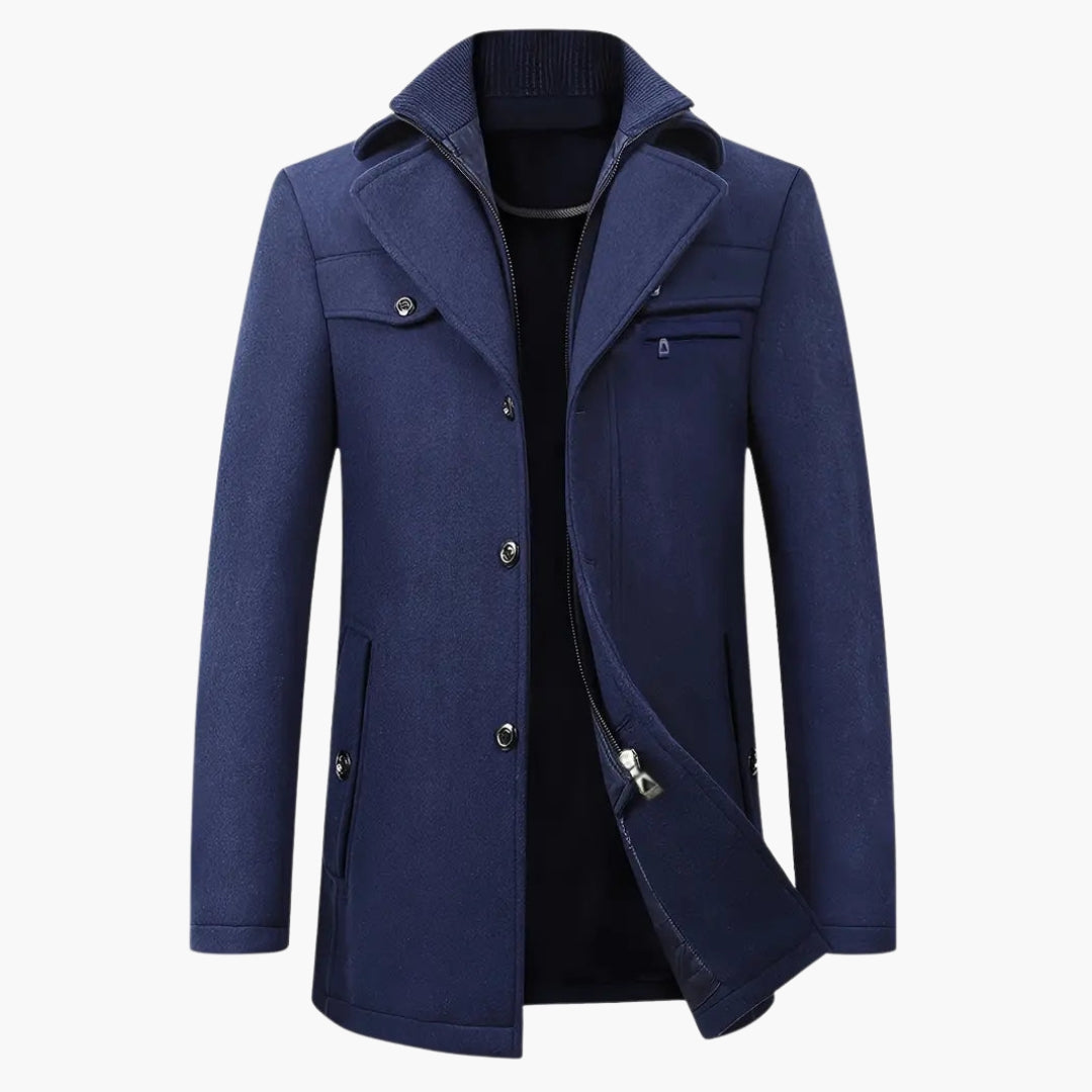 Trench coat pour homme avec boutons