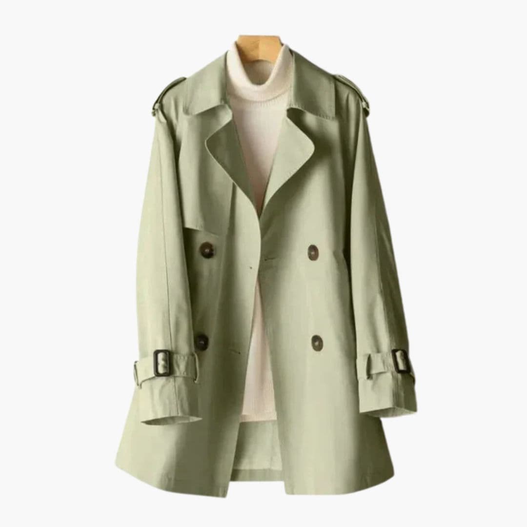 Trench femme avec fermeture à boutons