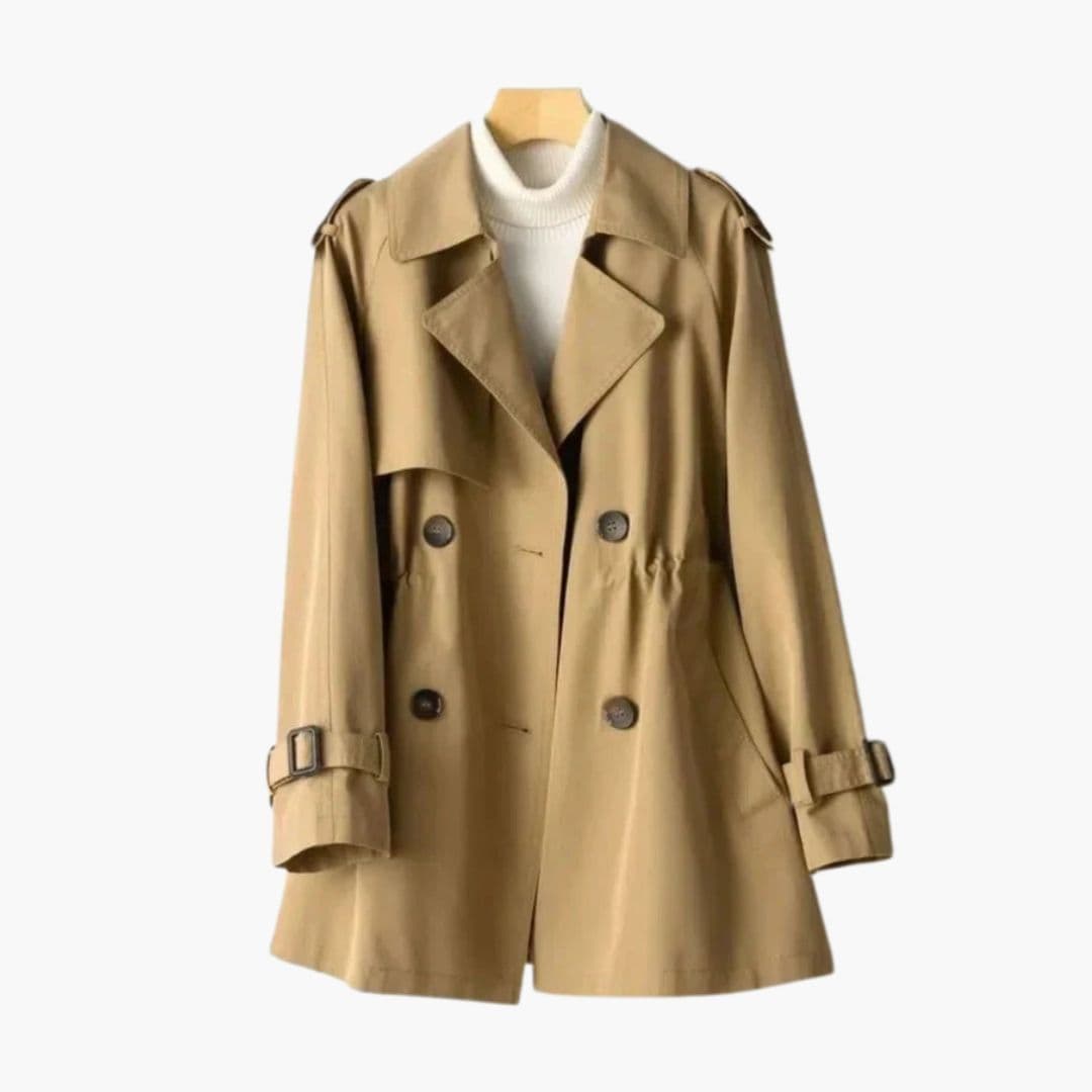 Trench femme avec fermeture à boutons
