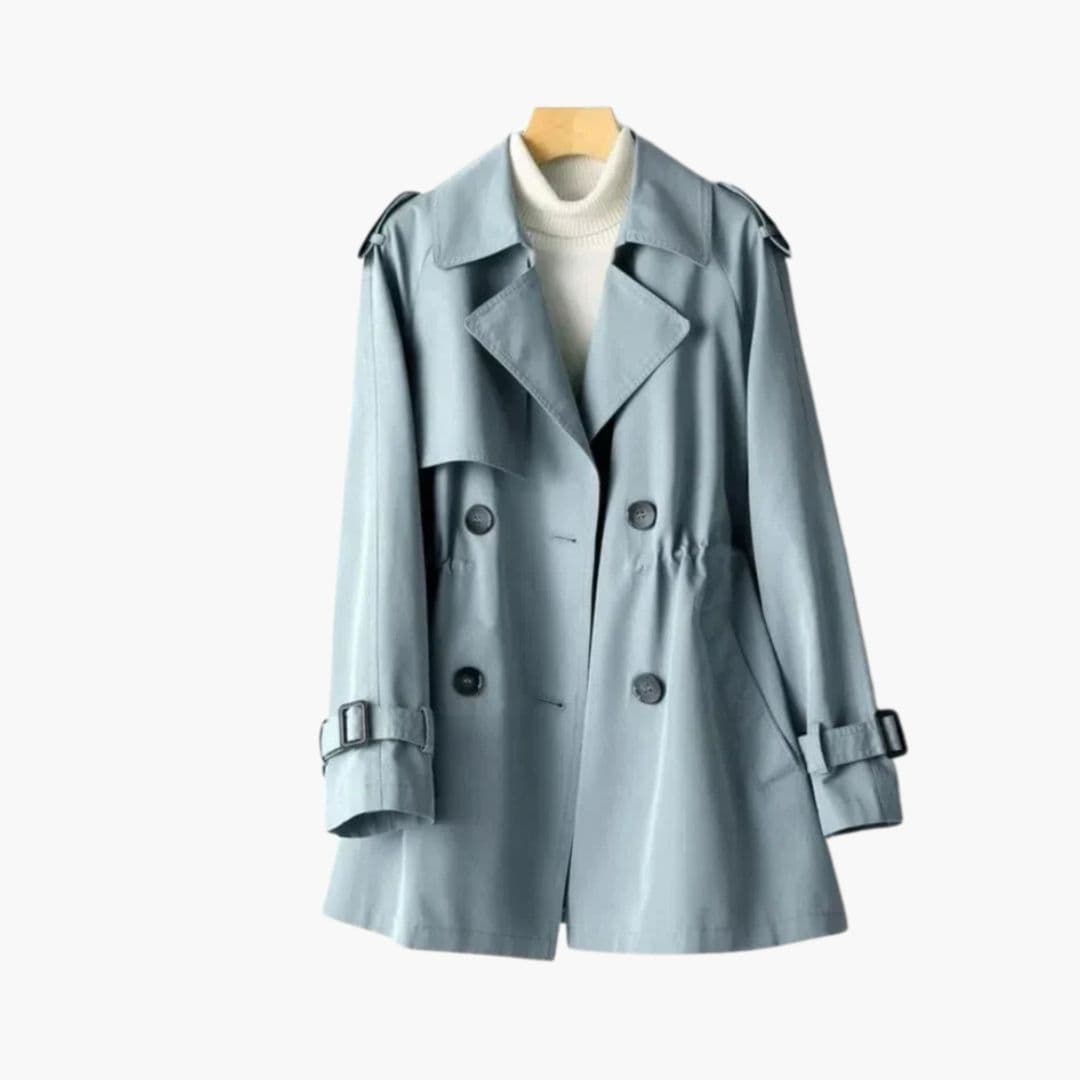 Trench femme avec fermeture à boutons