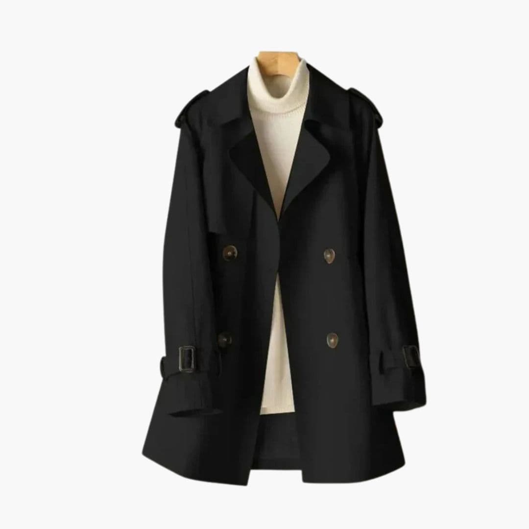 Trench femme avec fermeture à boutons