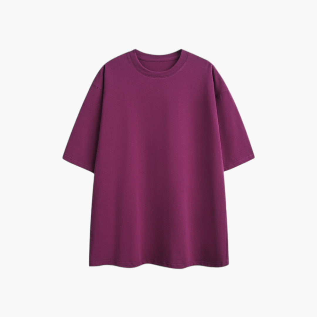 Men's Shirt with Short Sleeves and Round Neck