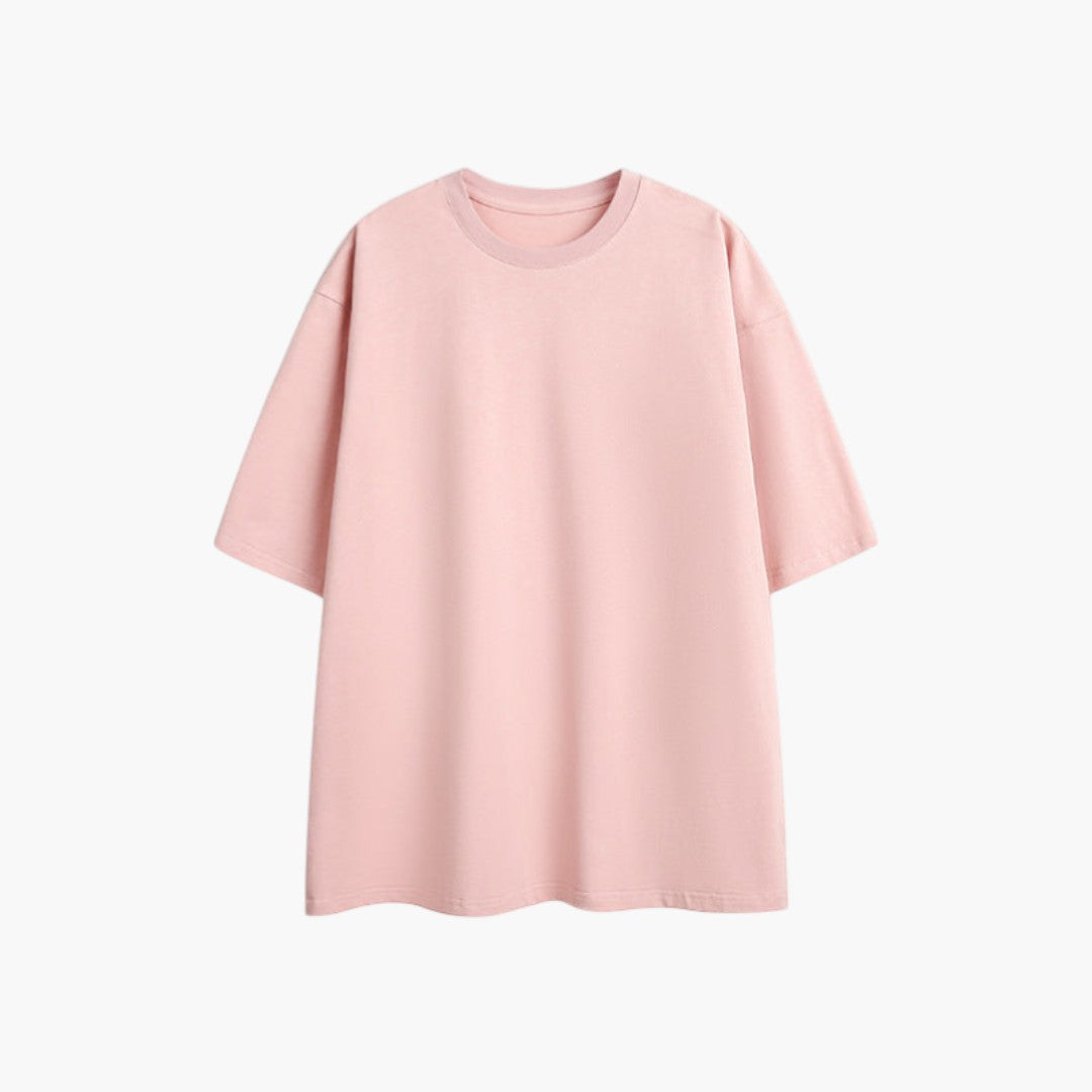 Men's Shirt with Short Sleeves and Round Neck