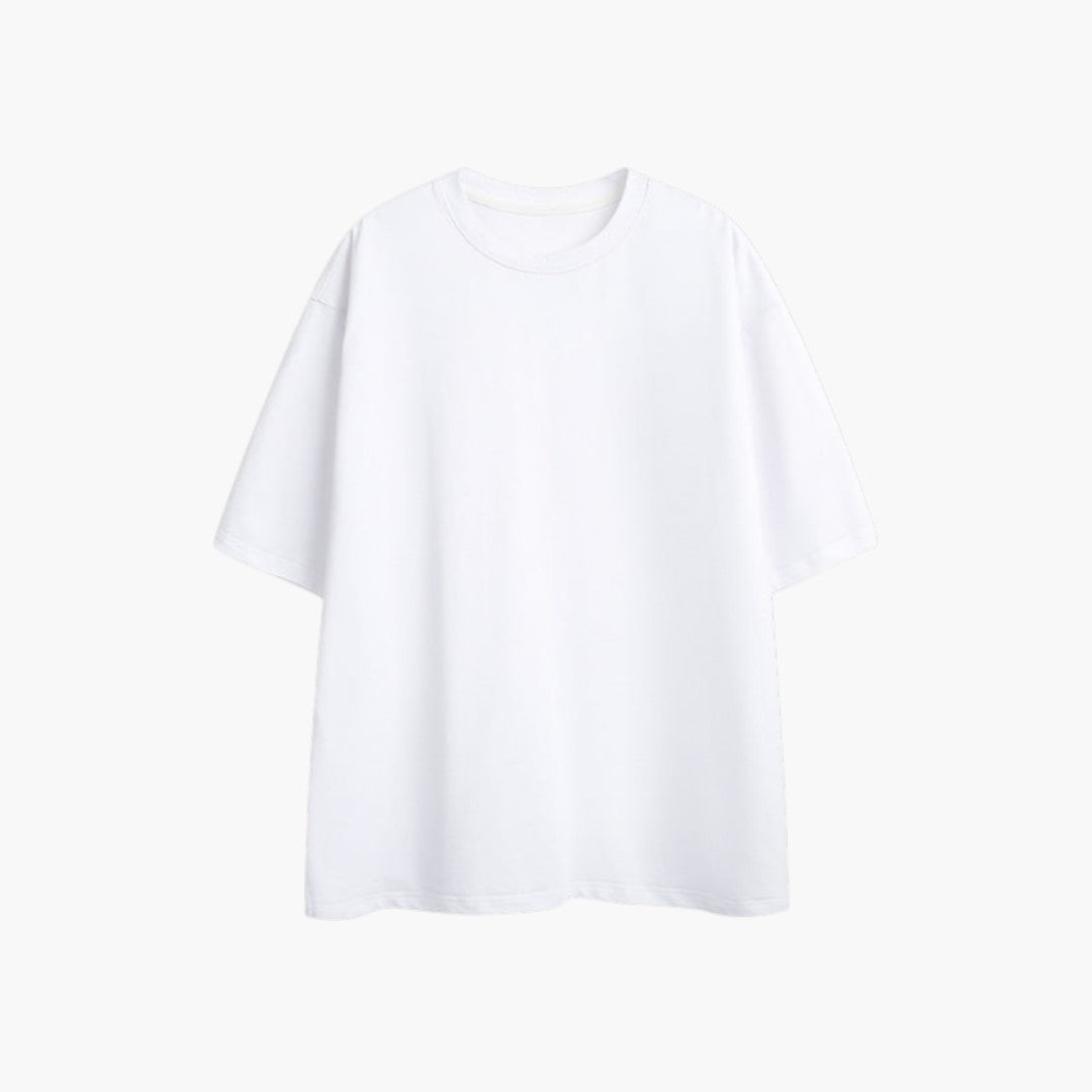 Men's Shirt with Short Sleeves and Round Neck