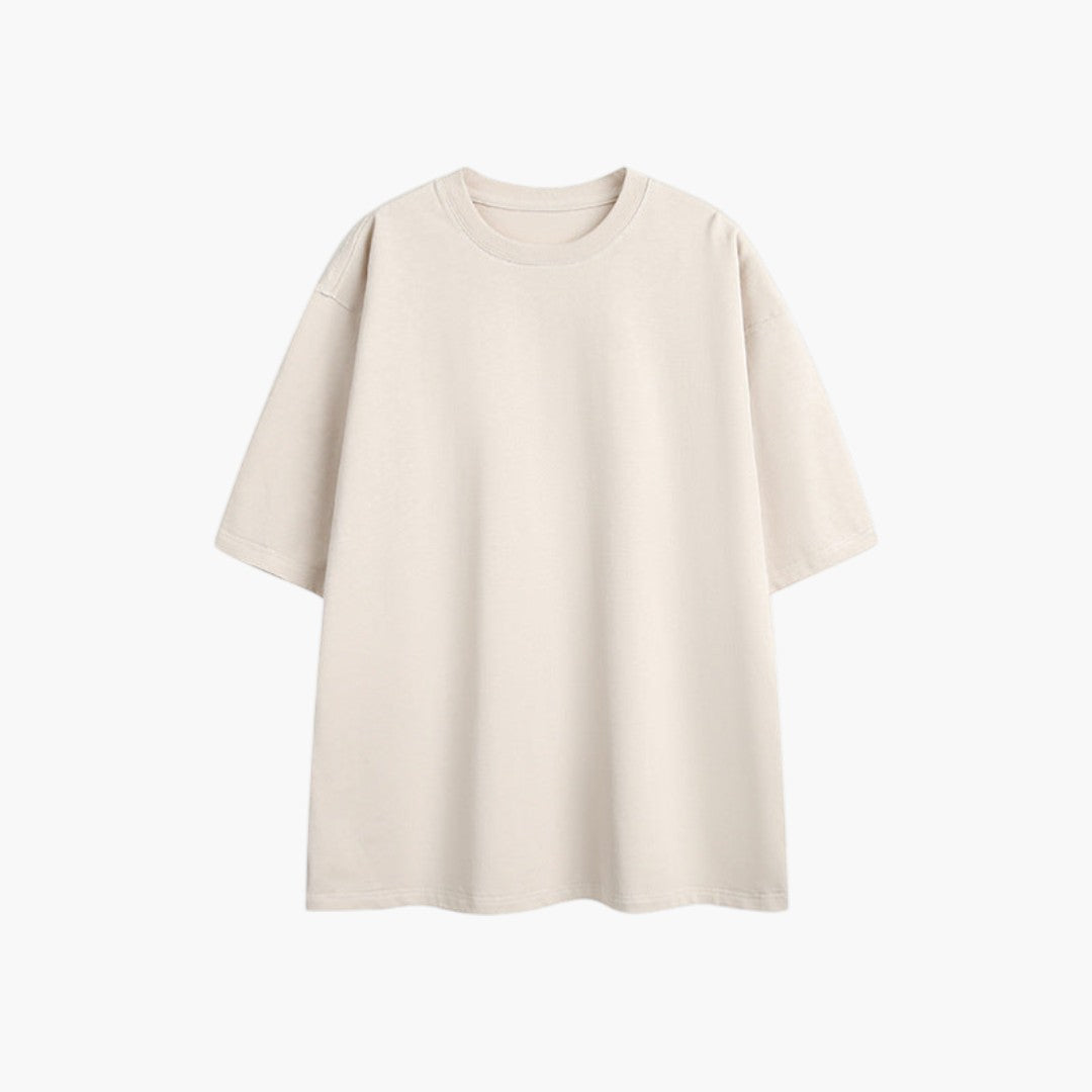 Men's Shirt with Short Sleeves and Round Neck