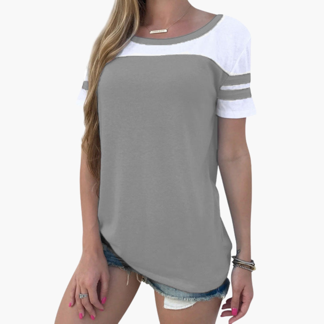 T shirt Sport Femme à Col Rond