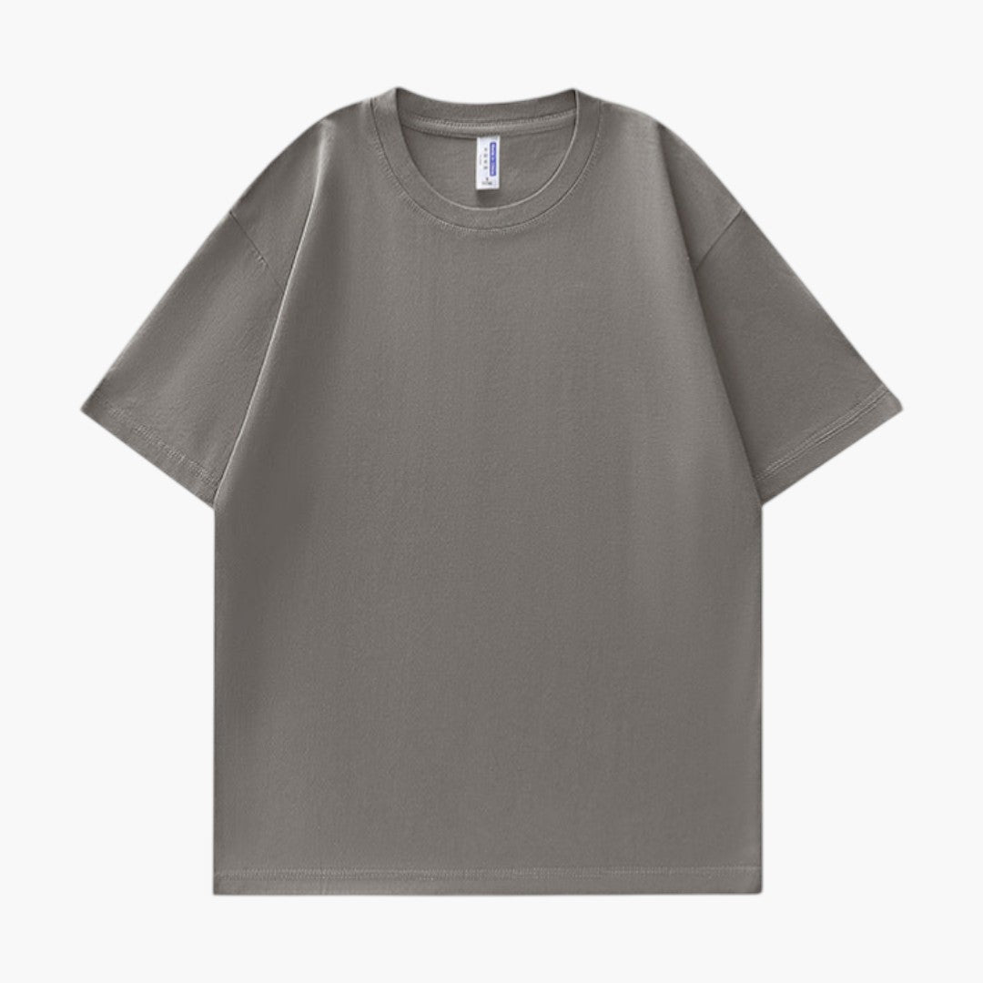 T shirt femme col rond manches courtes coupe ample