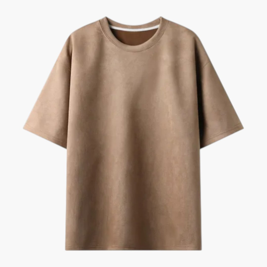 maglietta uomo oversize a maniche corte con scollo rotondo