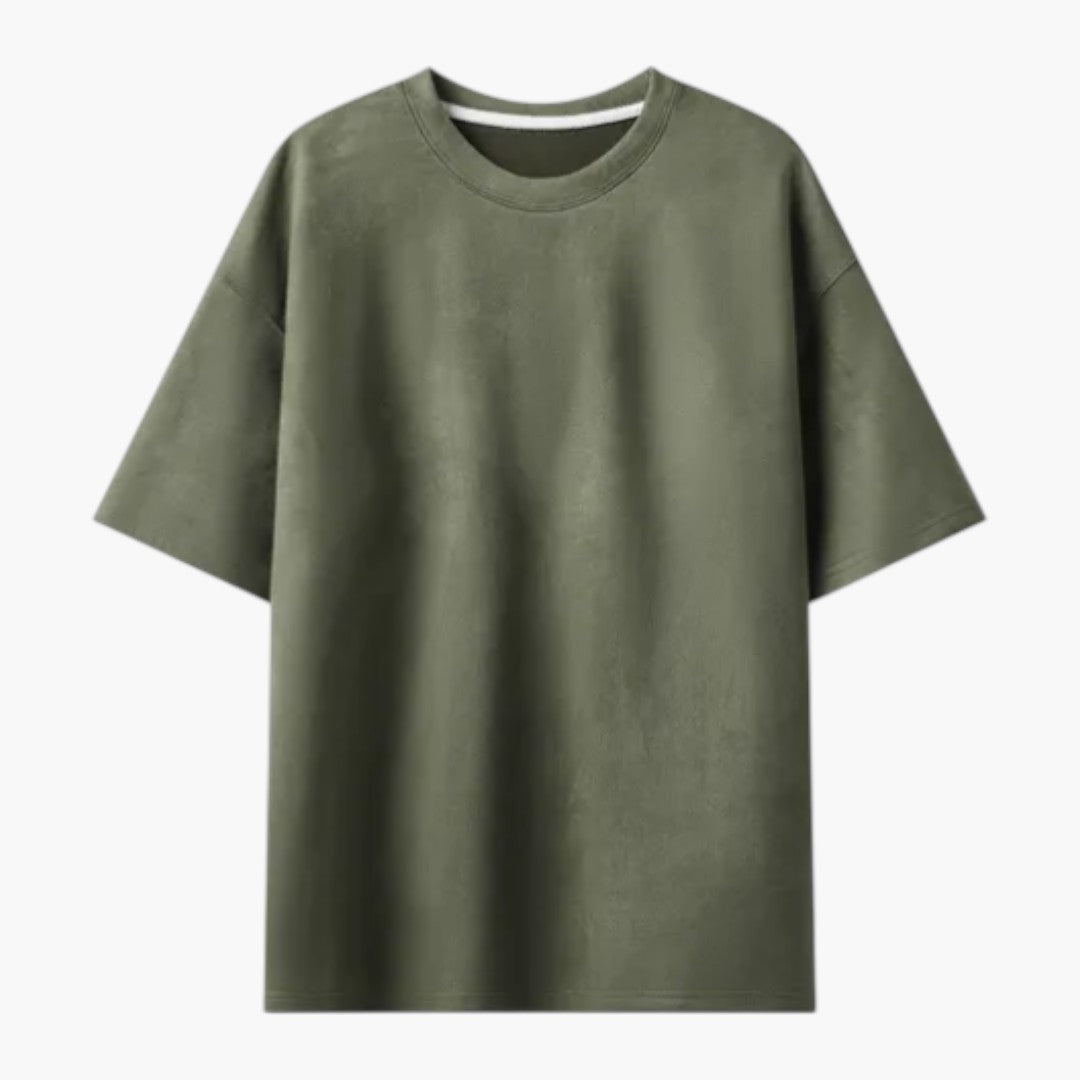 maglietta uomo oversize a maniche corte con scollo rotondo
