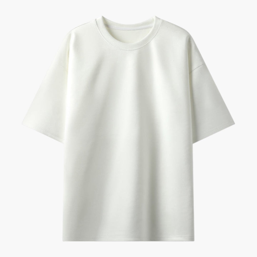maglietta uomo oversize a maniche corte con scollo rotondo