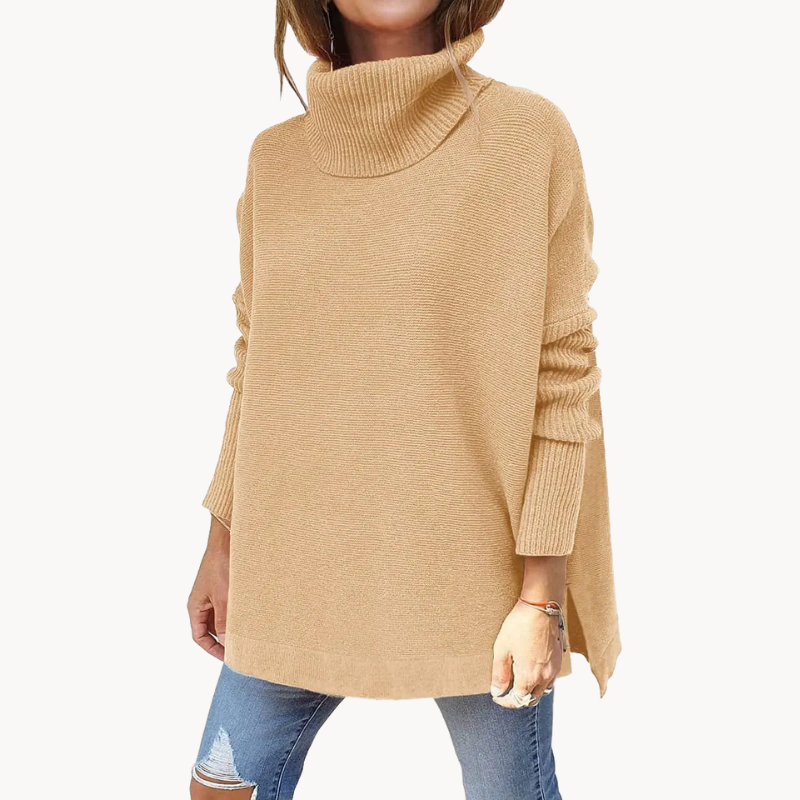 Pull Col Roulé Femme En Maille Douce | Chaud Et Confortable Pour L’Hiver