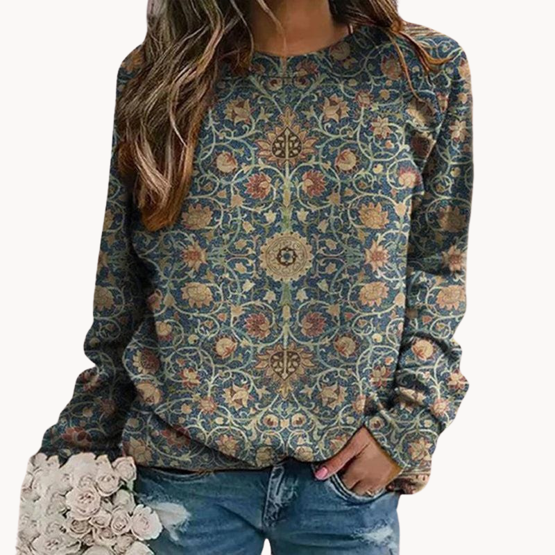 Pull Femme Motif Fleuri | Élégance Intemporelle et Charme Féminin