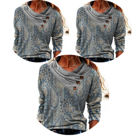 Pull Femme Élégant Avec Col Replié | Haut Chic Pour Bureau Ou Quotidien