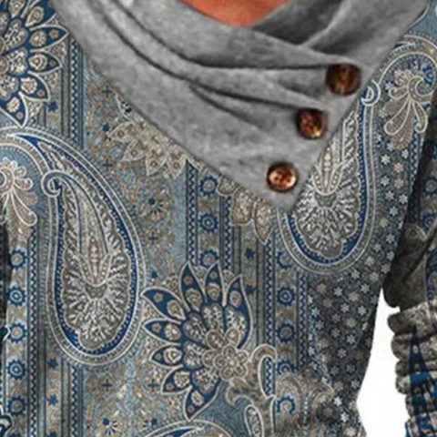 Pull Femme Élégant Avec Col Replié | Haut Chic Pour Bureau Ou Quotidien