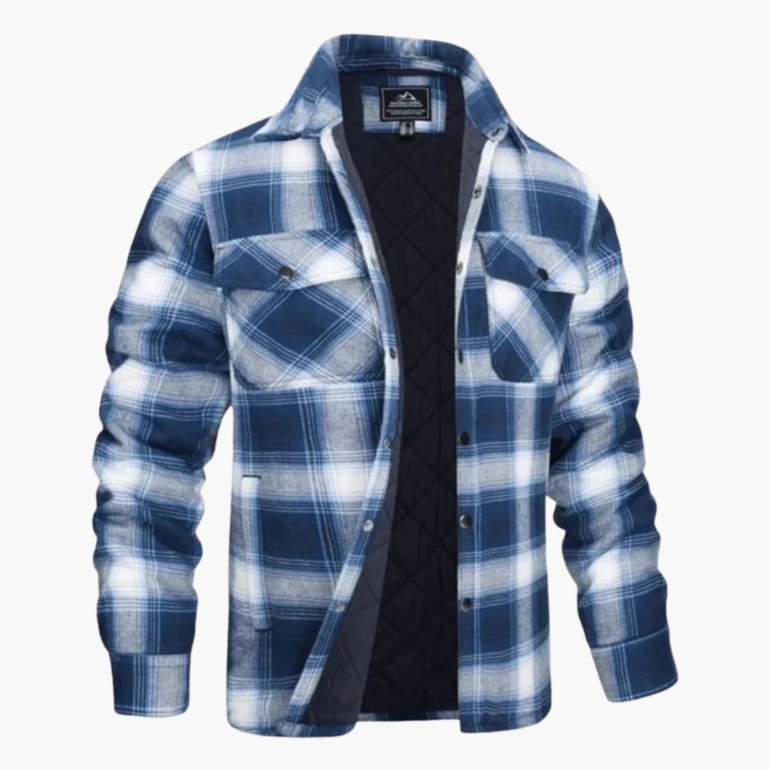 Veste-chemise matelassée homme