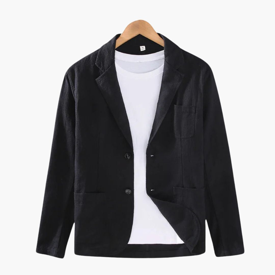 Chaqueta Blazer para Hombre con Solapa de Cuello