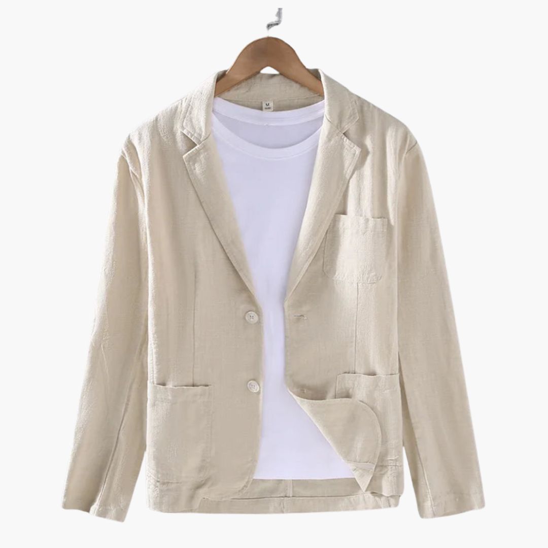 Chaqueta Blazer para Hombre con Solapa de Cuello