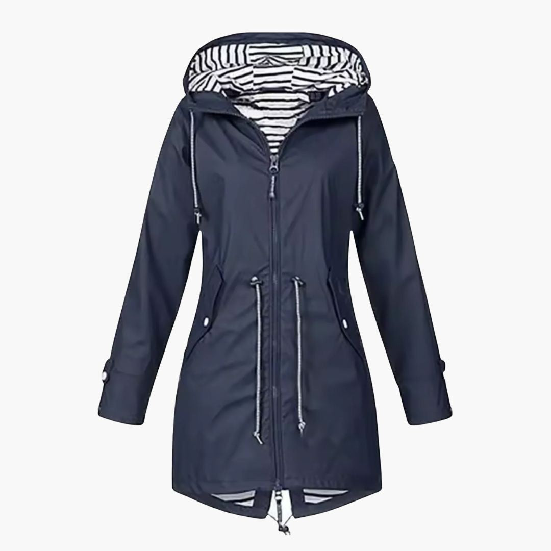 Veste Femme à Capuche avec Taille Ajustable