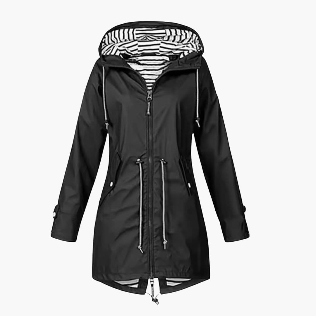 Veste Femme à Capuche avec Taille Ajustable