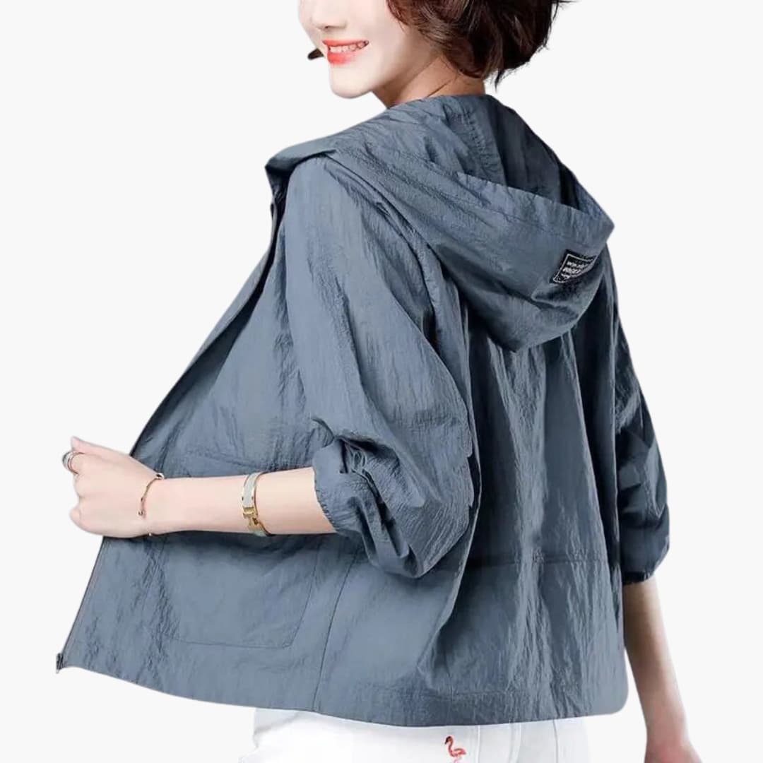 Veste Femme avec Capuche et Poches à l’Avant