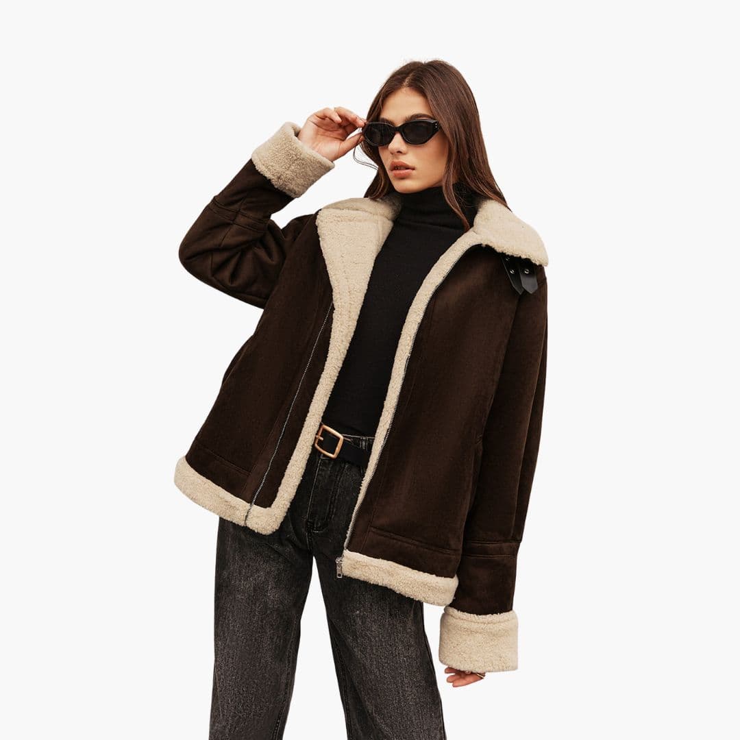 Veste Femme avec Col Rabattable