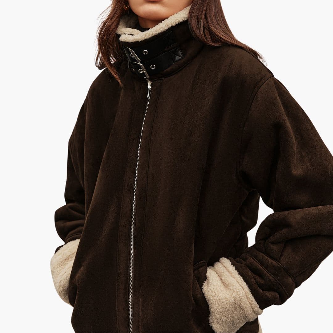 Veste Femme avec Col Rabattable