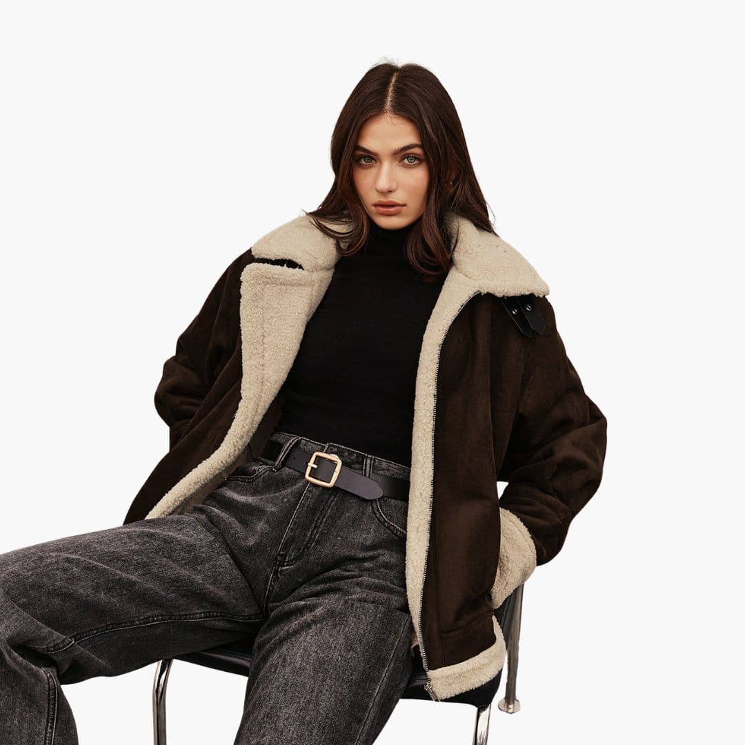 Veste Femme avec Col Rabattable