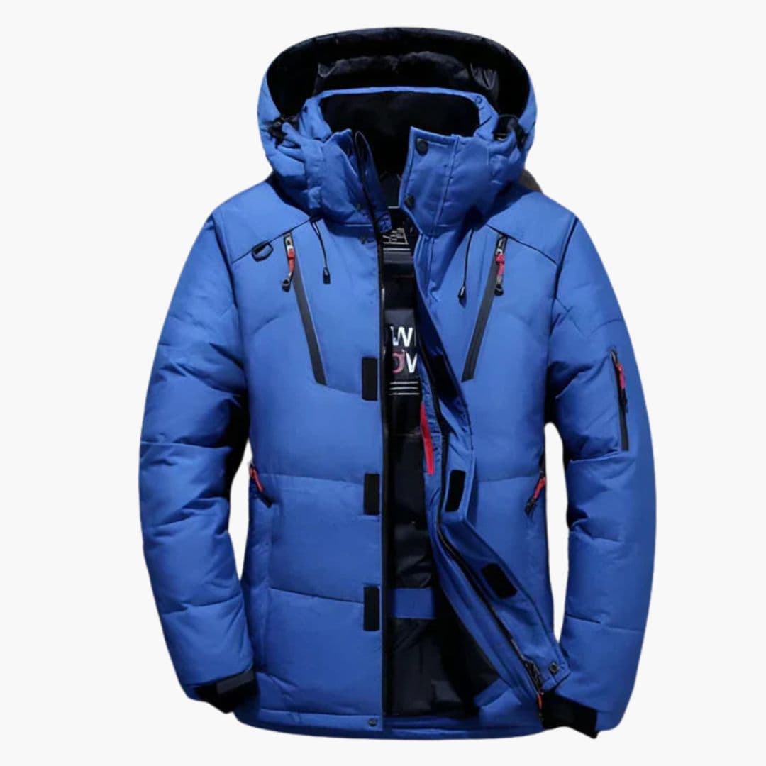 Veste Hiver Homme à Capuche avec Poches Zippées