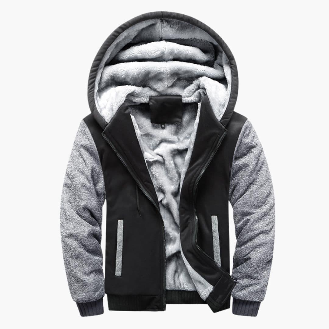 Veste Homme à Capuche avec Doublure Polaire