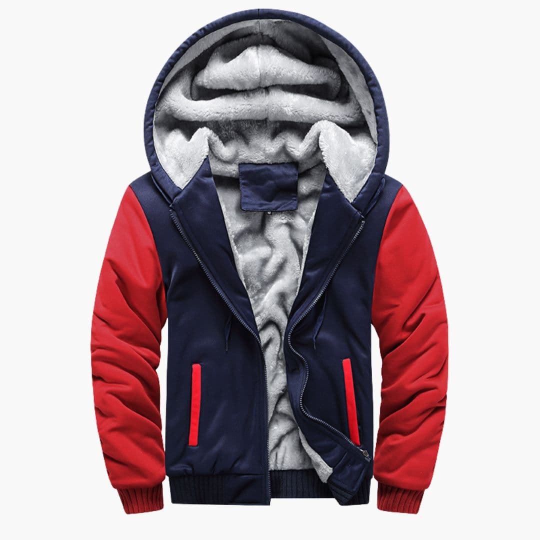 Veste Homme à Capuche avec Doublure Polaire