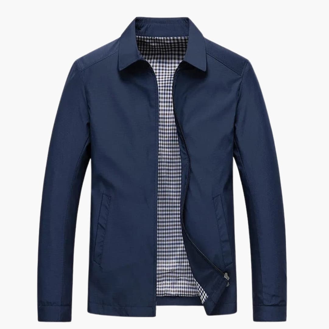 Veste Homme avec Col Chemise et Doublure à Carreaux