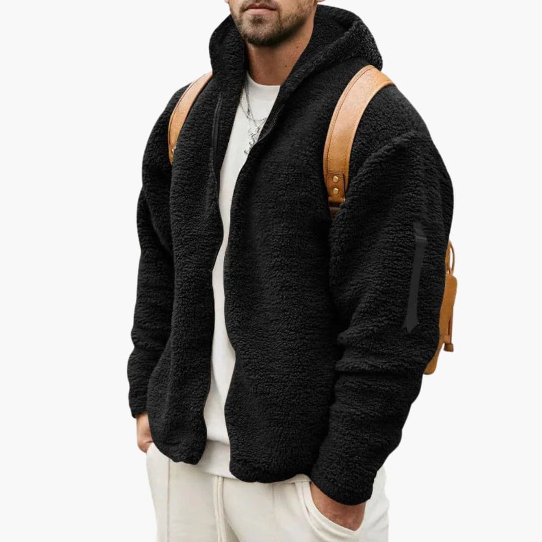 Veste Polaire Homme à Capuche