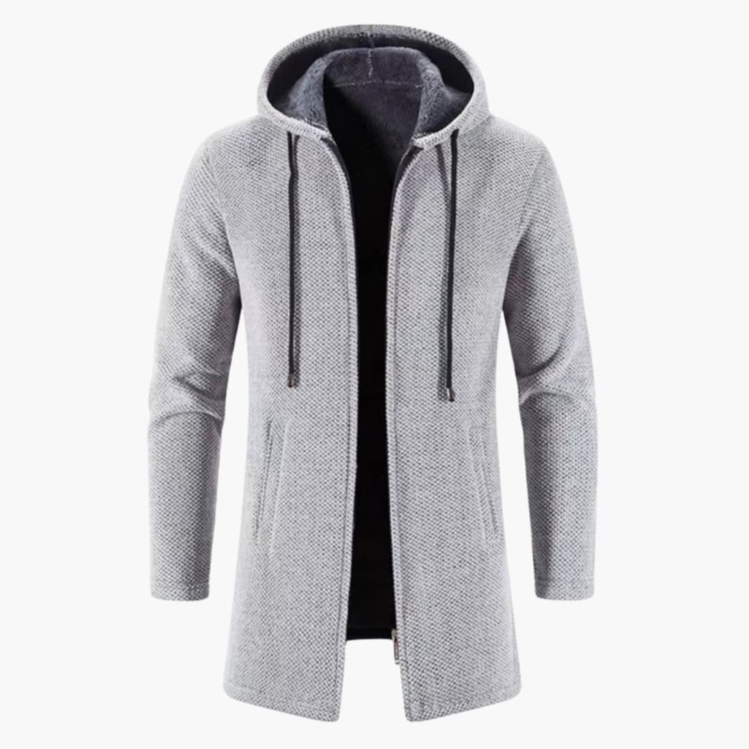 Veste à capuche pour homme avec manches longues
