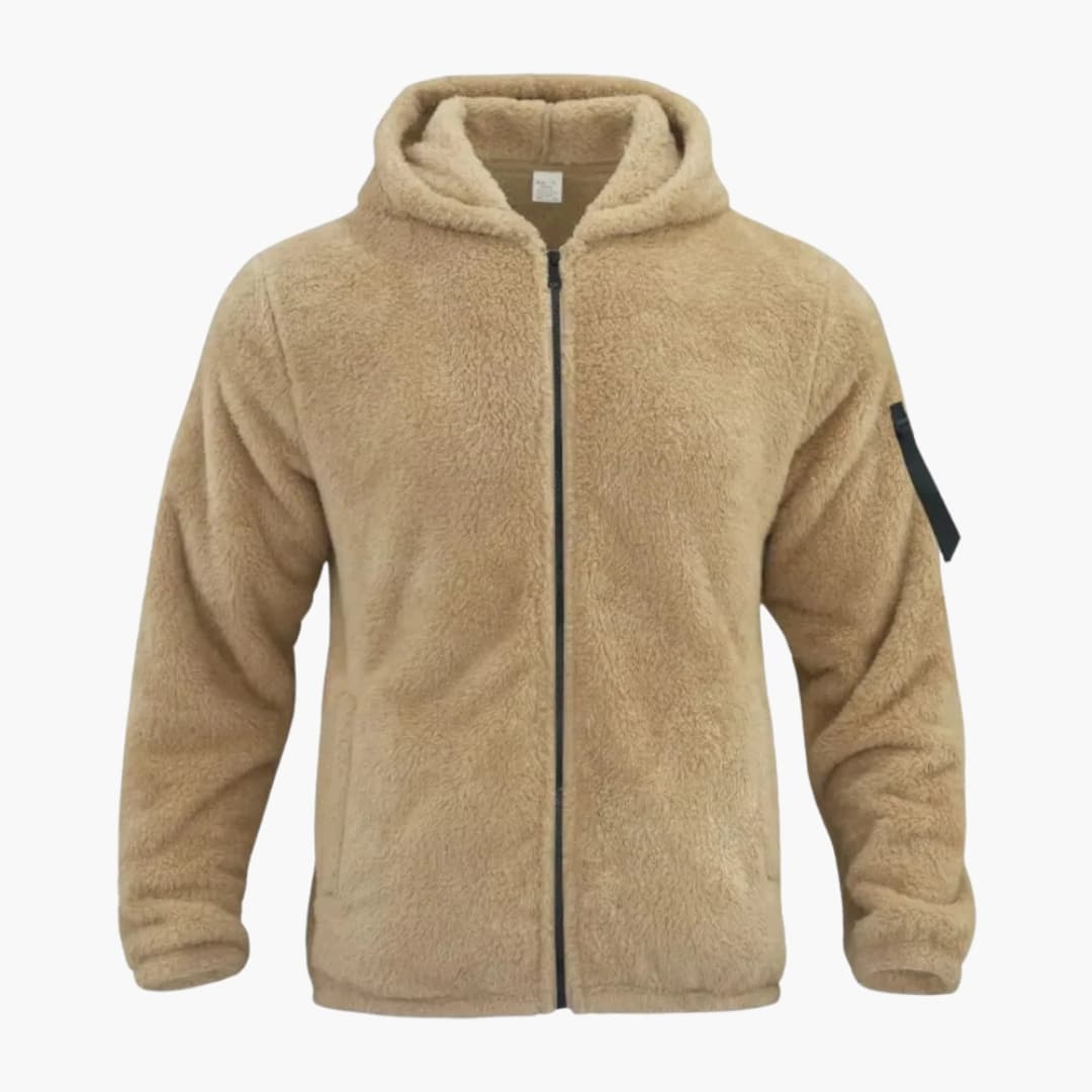 Veste à capuche pour homme avec fermeture éclair