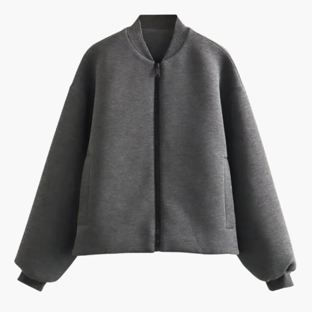 Giacca bomber donna con chiusura lampo