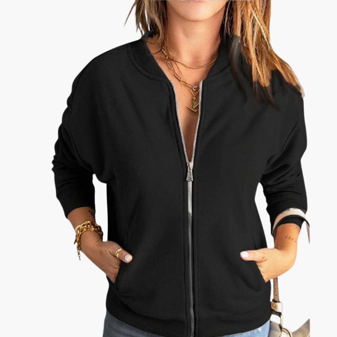 Giacca bomber donna con tasche laterali
