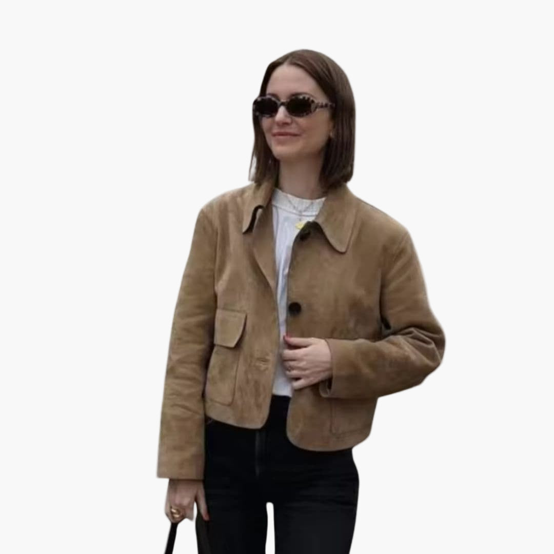 Veste courte femme avec boutons devant