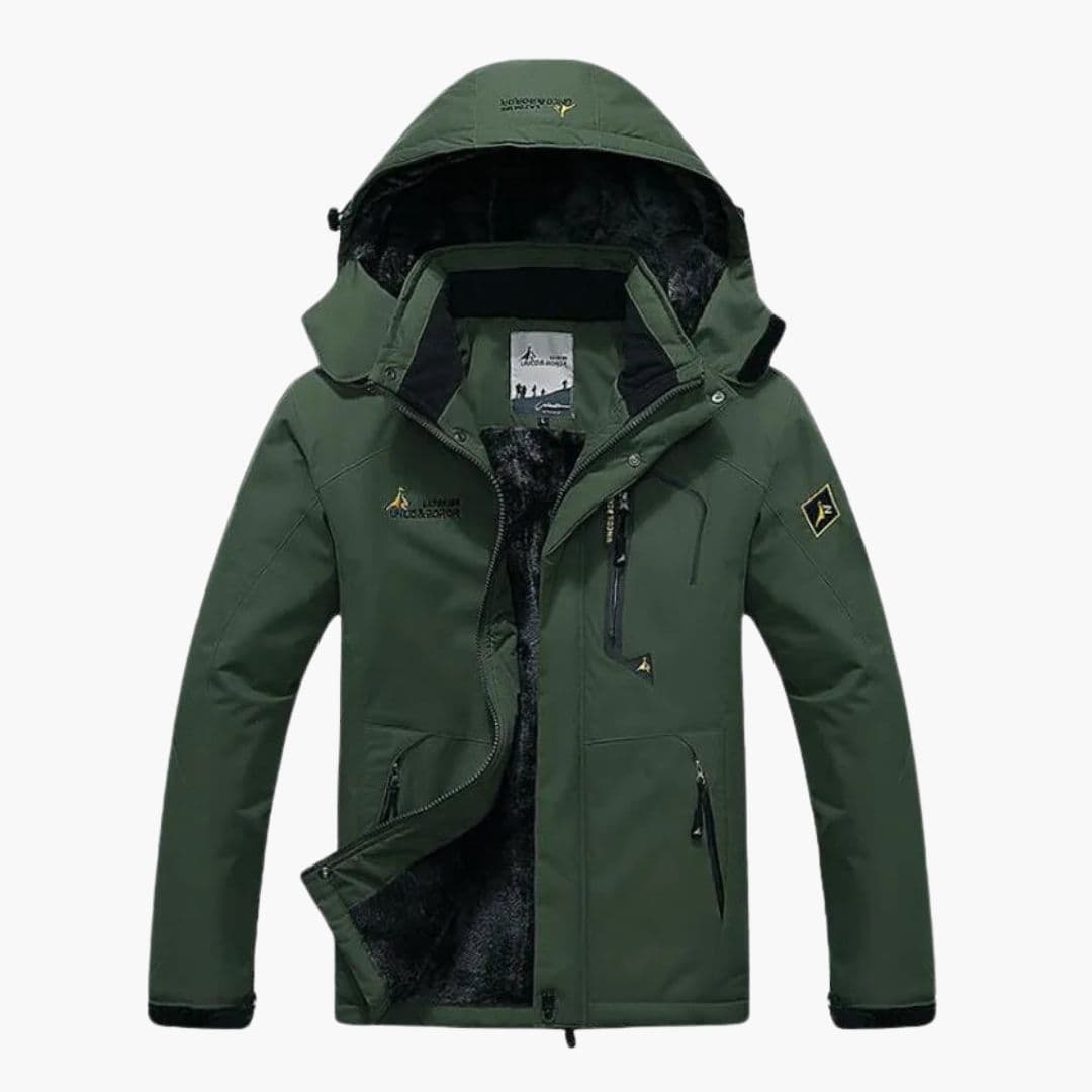 Veste d’hiver homme à capuche amovible