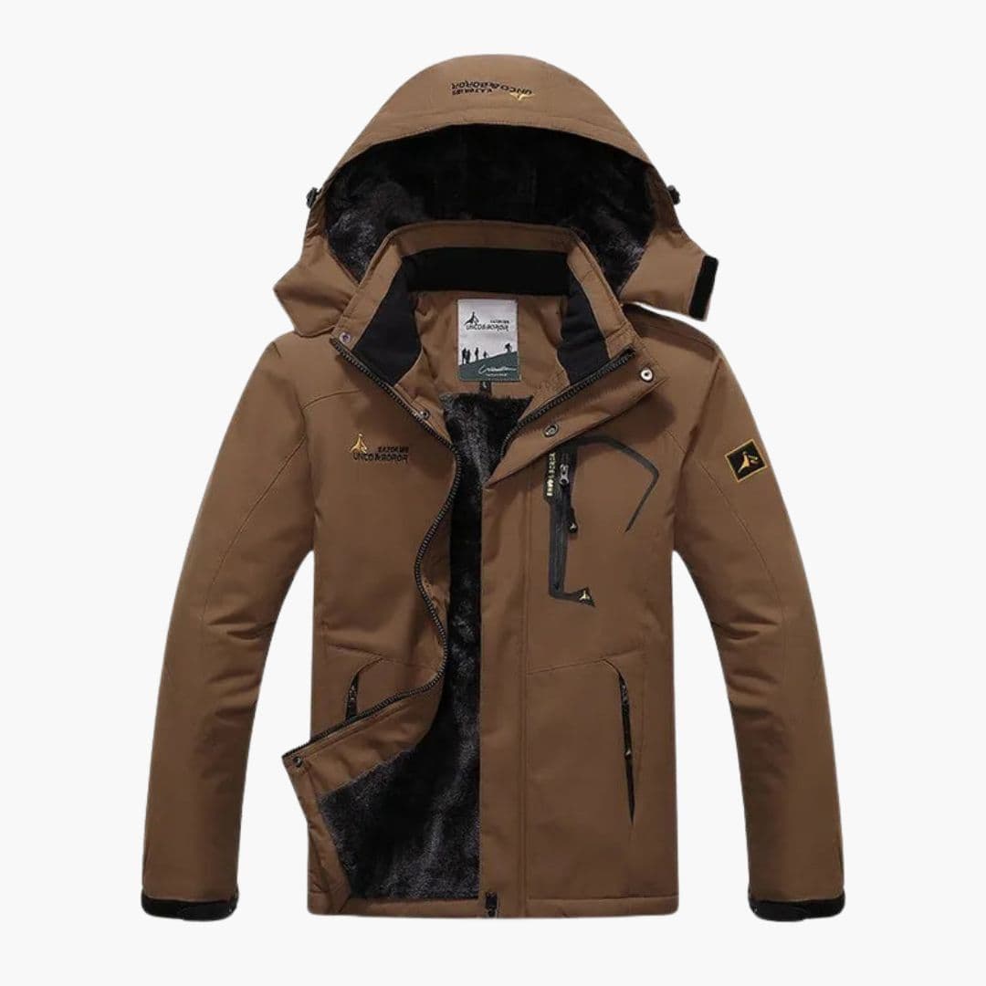 Veste d’hiver homme à capuche amovible
