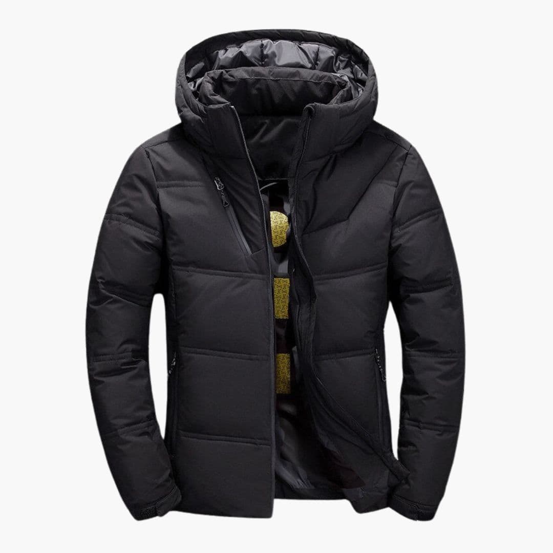 Veste d’hiver homme avec capuche et poches zippées
