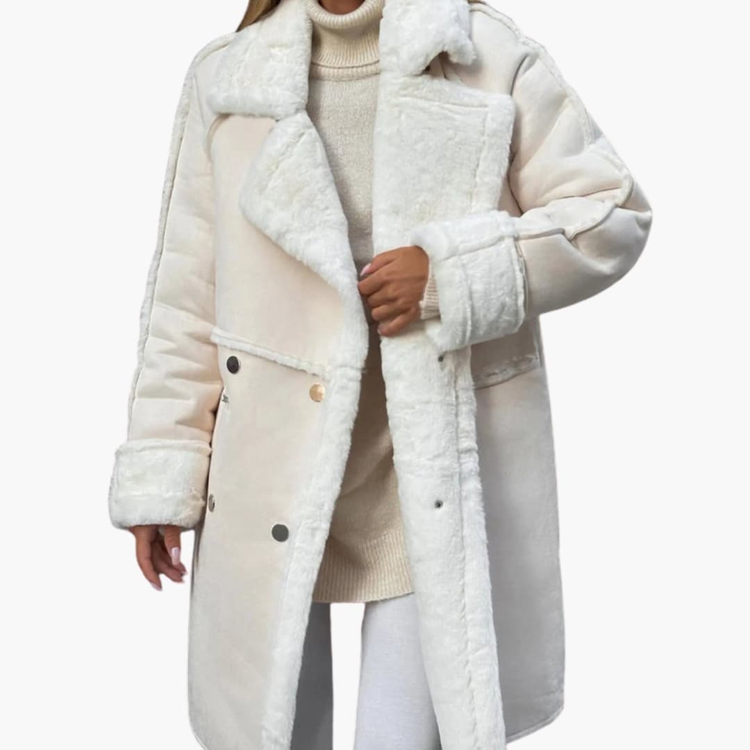 Veste d’hiver pour femme doublée en polaire avec silhouette ajustée