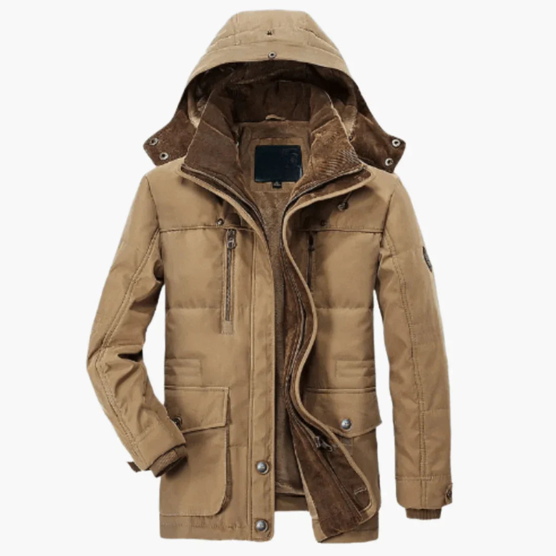 Veste d’hiver pour homme avec capuche