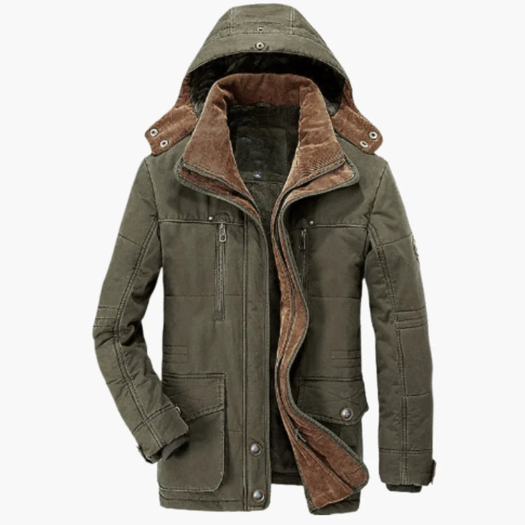 Veste d’hiver pour homme avec capuche