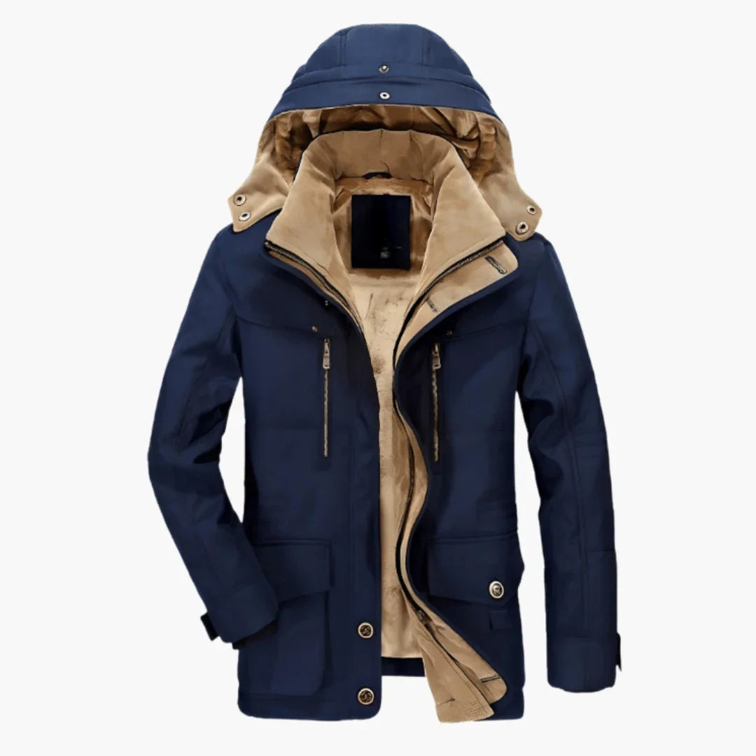 Veste d’hiver pour homme avec capuche