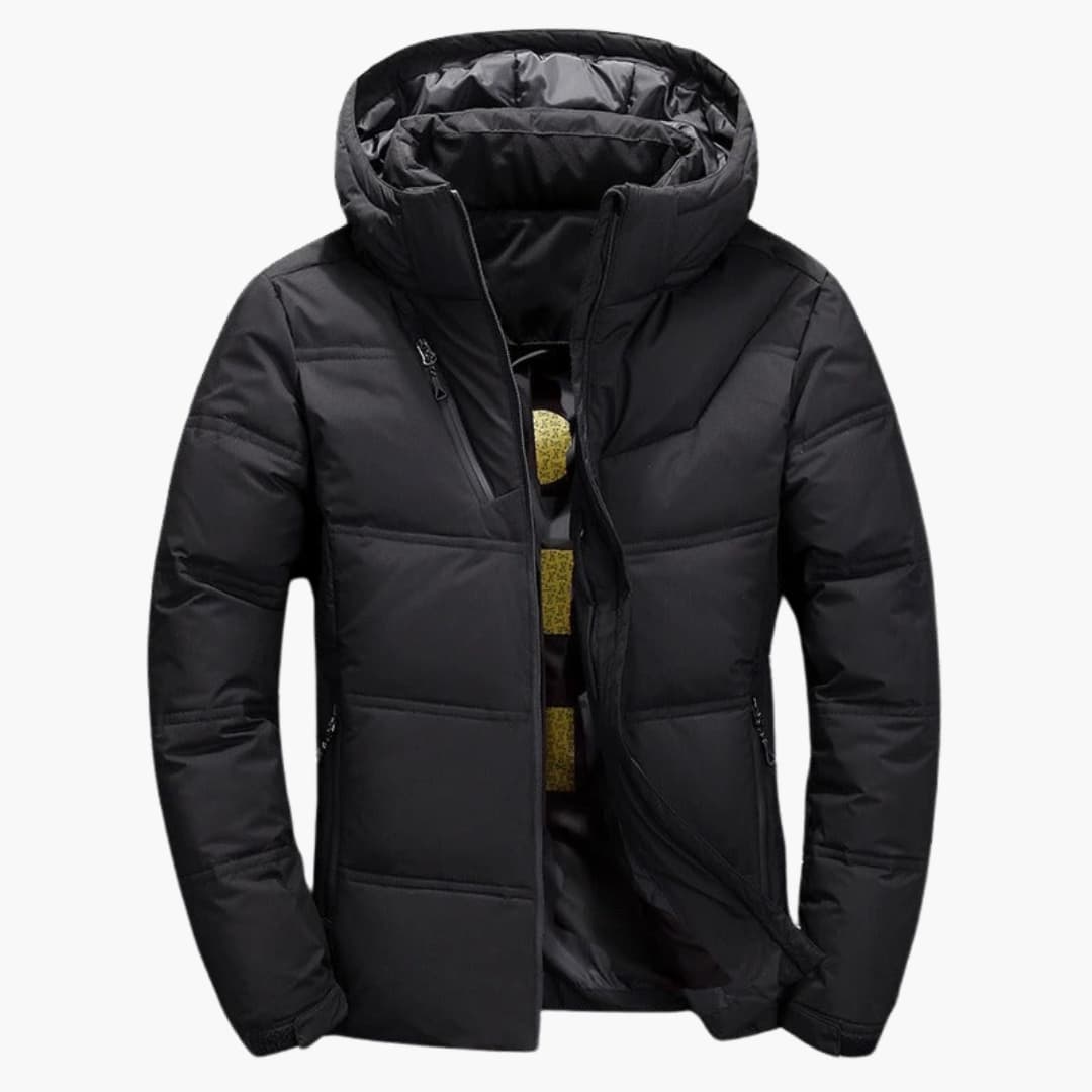 Veste d’hiver pour homme avec capuche et poches zippées